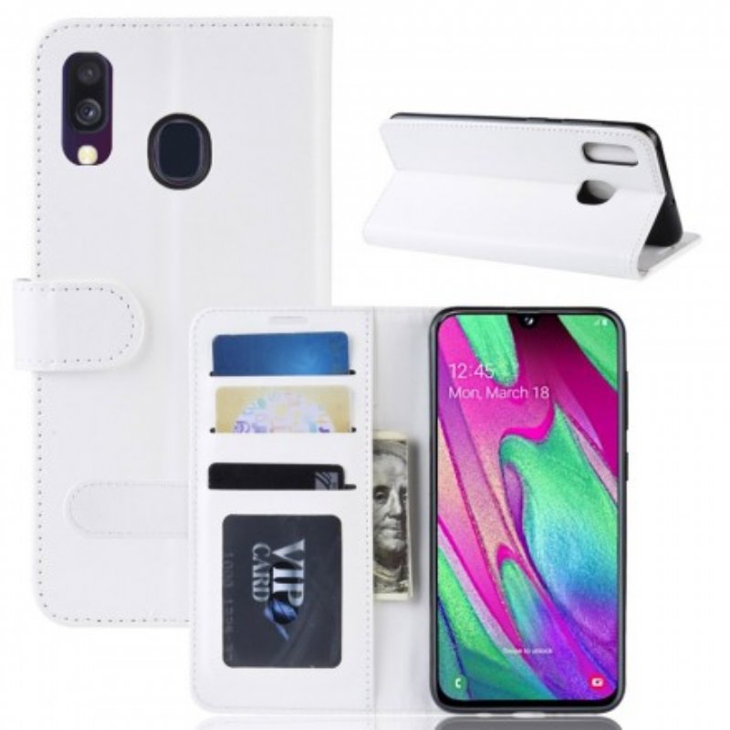 Fodral Samsung Galaxy A40 Ultra Konstläder