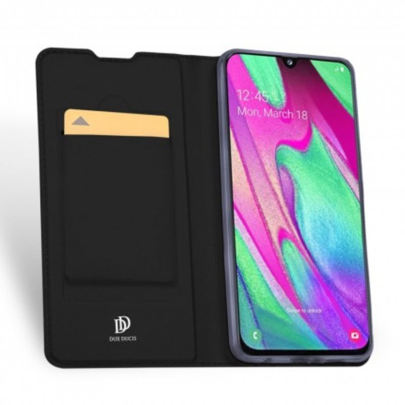 Folio-fodral Samsung Galaxy A40 Läderfodral Skin Pro Dux Ducis