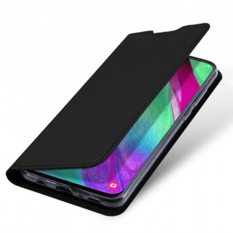 Folio-fodral Samsung Galaxy A40 Läderfodral Skin Pro Dux Ducis