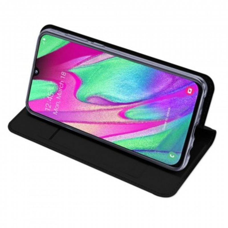 Folio-fodral Samsung Galaxy A40 Läderfodral Skin Pro Dux Ducis