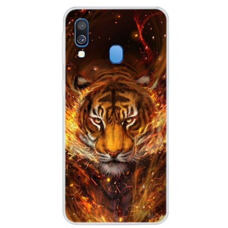 Skal Samsung Galaxy A40 Eld Tiger