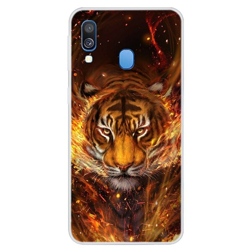 Skal Samsung Galaxy A40 Eld Tiger