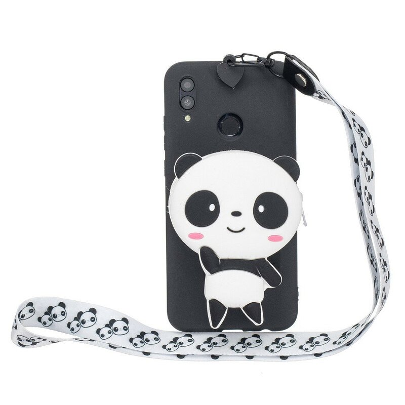 Skal Samsung Galaxy A40 Plånboksfodral Panda Plånbok & Axelrem