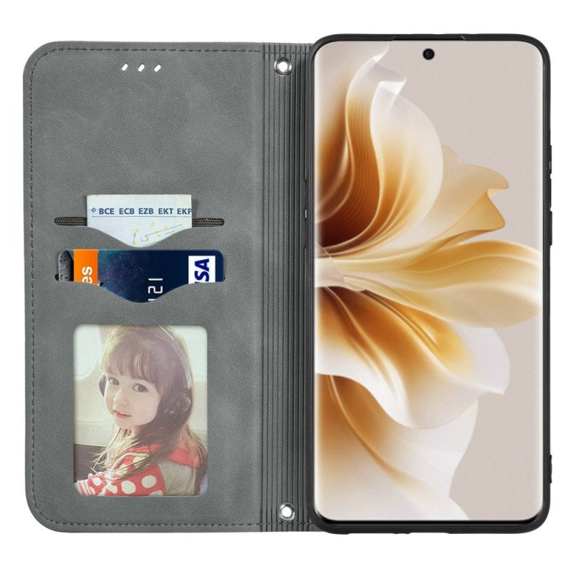 Folio-fodral Oppo Reno 11 5g Telefonfodral Mockaeffekt