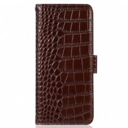 Skyddsfodral Oppo Reno 11 5g Crocodile Texture Läder