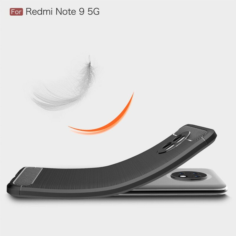 Mobilskal Xiaomi Redmi Note 9T Borstad Kolfiber