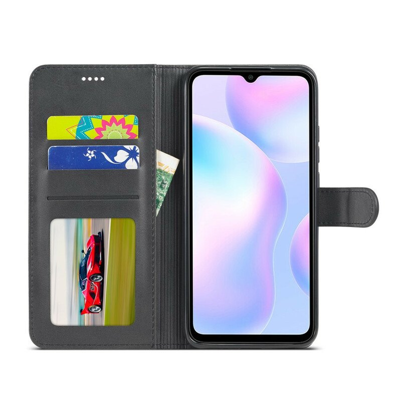 Fodral Xiaomi Redmi 9A Lc.imeeke Lädereffekt