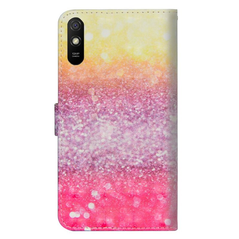 Fodral Xiaomi Redmi 9A Magenta Glittergradient