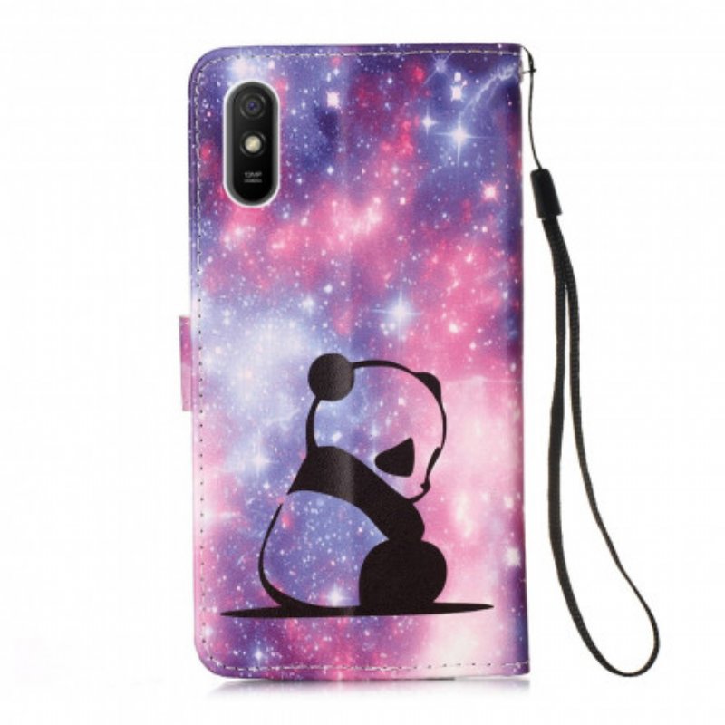 Fodral Xiaomi Redmi 9A Med Kedjar Lanyard Panda Musings