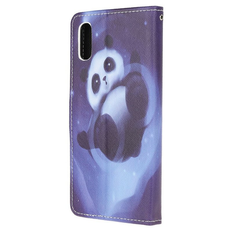 Fodral Xiaomi Redmi 9A Med Kedjar Panda Space Med Lanyard