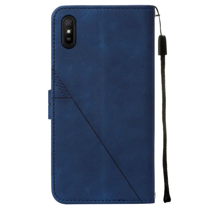 Fodral Xiaomi Redmi 9A Pyramid Lädereffekt