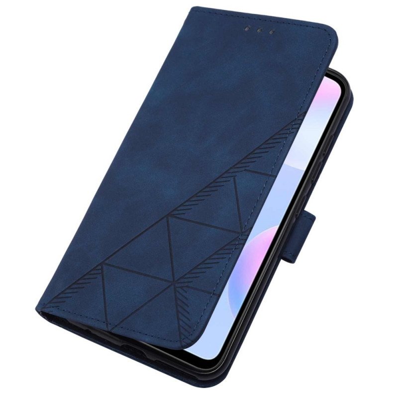 Fodral Xiaomi Redmi 9A Pyramid Lädereffekt