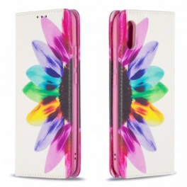 Folio-fodral Xiaomi Redmi 9A Läderfodral Akvarell Blomma