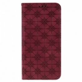 Folio-fodral Xiaomi Redmi 9A Läderfodral Barockblommor