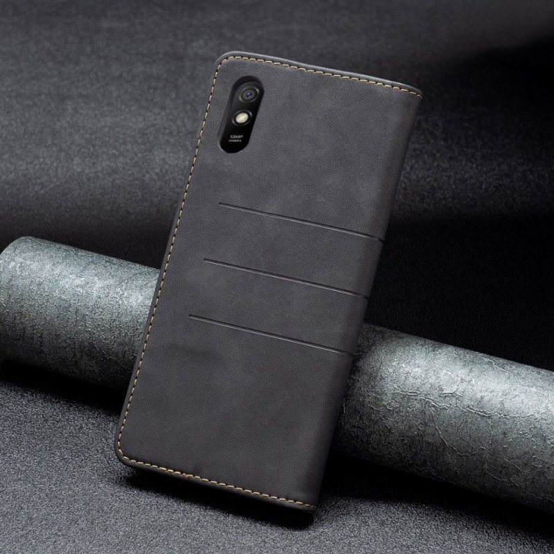 Folio-fodral Xiaomi Redmi 9A Läderfodral Binfen Färg