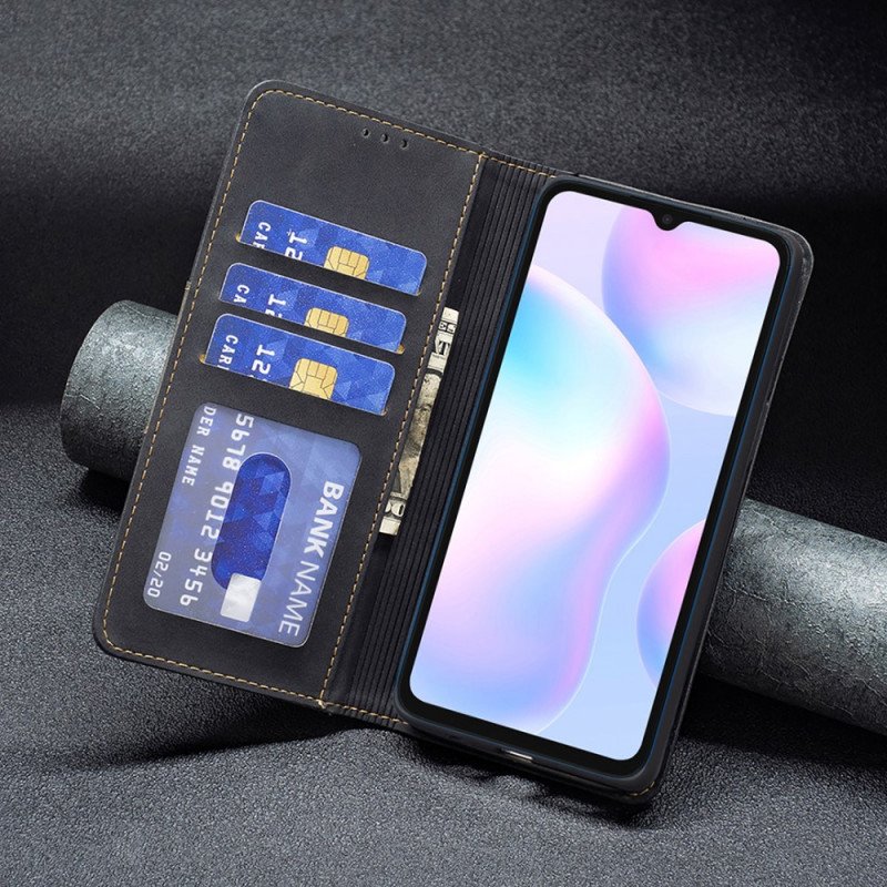 Folio-fodral Xiaomi Redmi 9A Läderfodral Binfen Färg