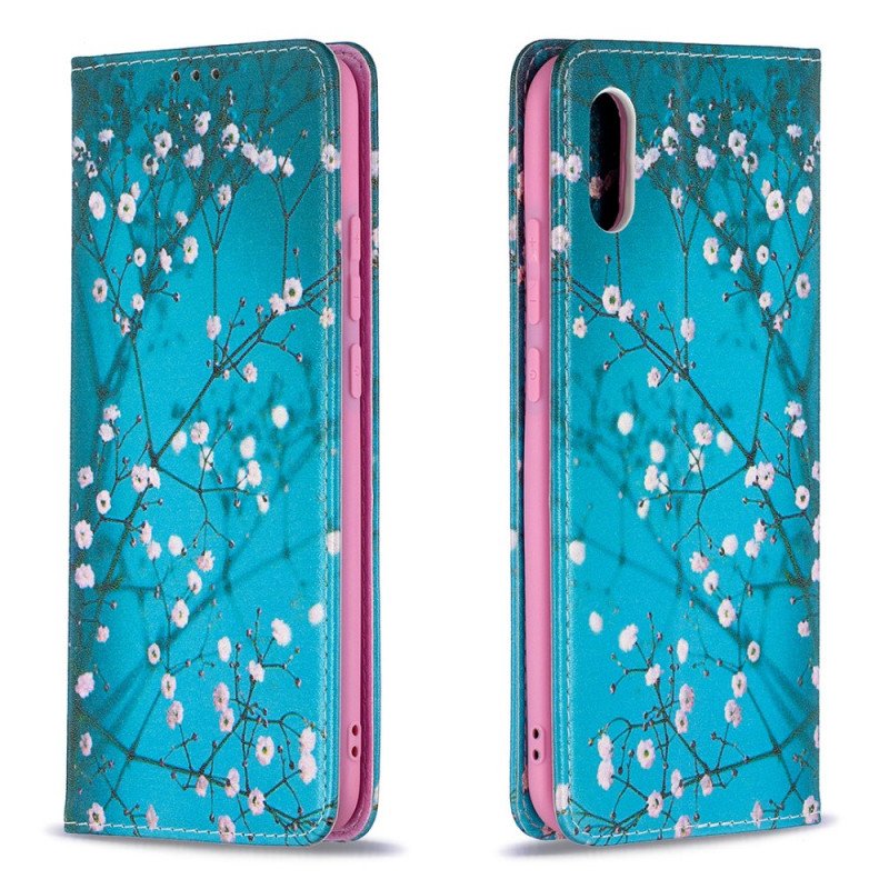 Folio-fodral Xiaomi Redmi 9A Läderfodral Blommande Grenar