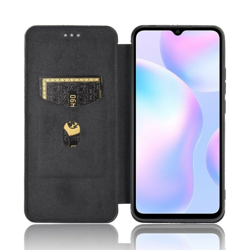 Folio-fodral Xiaomi Redmi 9A Läderfodral Färgad Kolsilikon