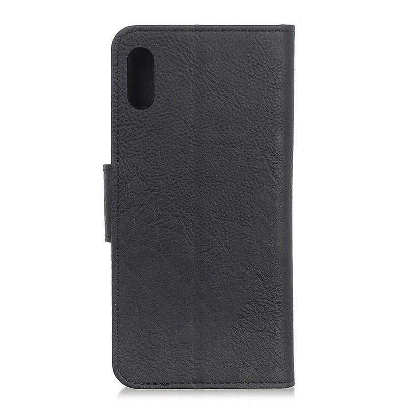 Folio-fodral Xiaomi Redmi 9A Lychee Texture Plus