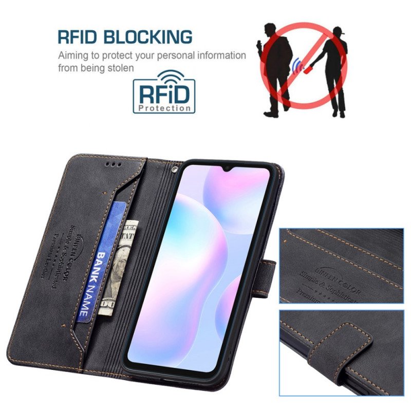 Läderfodral Xiaomi Redmi 9A Rfid Binfen Färg