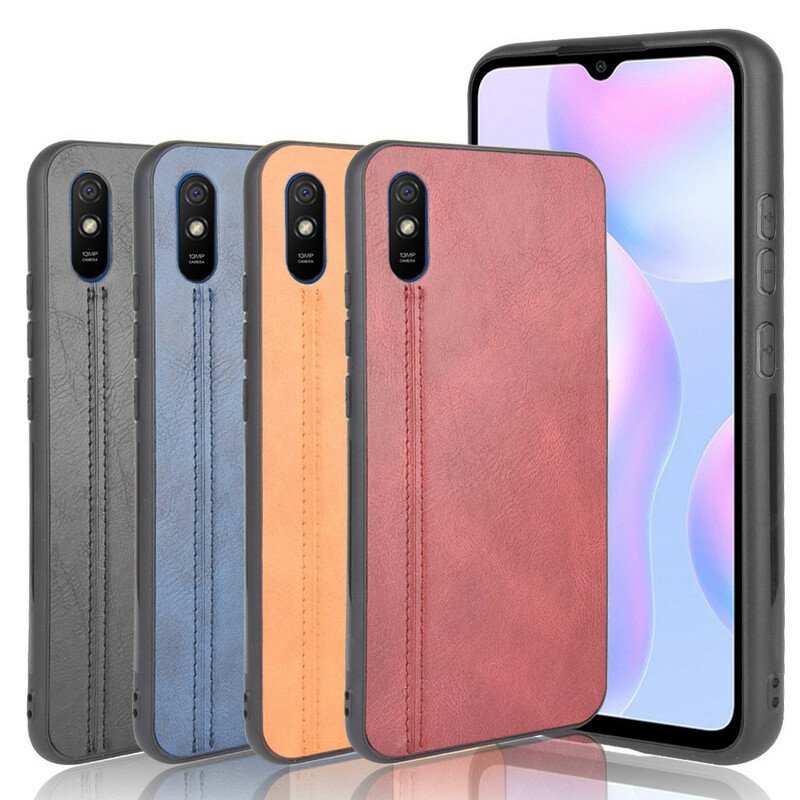 Mobilskal Xiaomi Redmi 9A Couture Lädereffekt