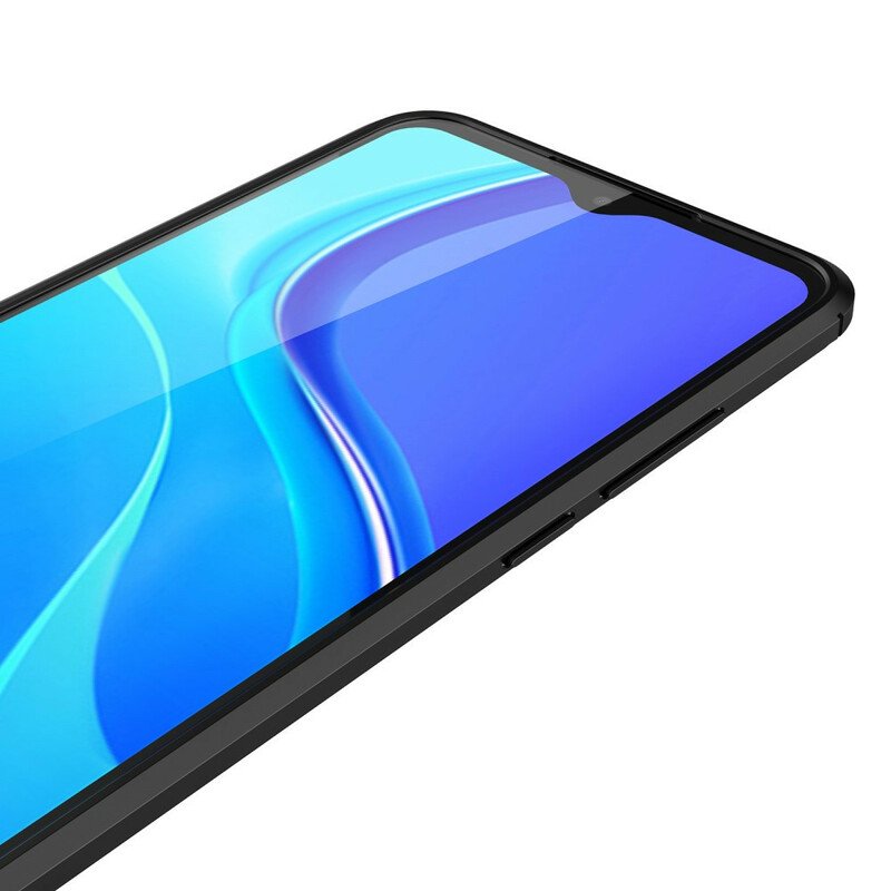 Skal Xiaomi Redmi 9A Dubbel Linje Litchi Läder Effekt