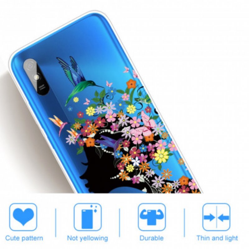 Skal Xiaomi Redmi 9A Vackert Blomhuvud