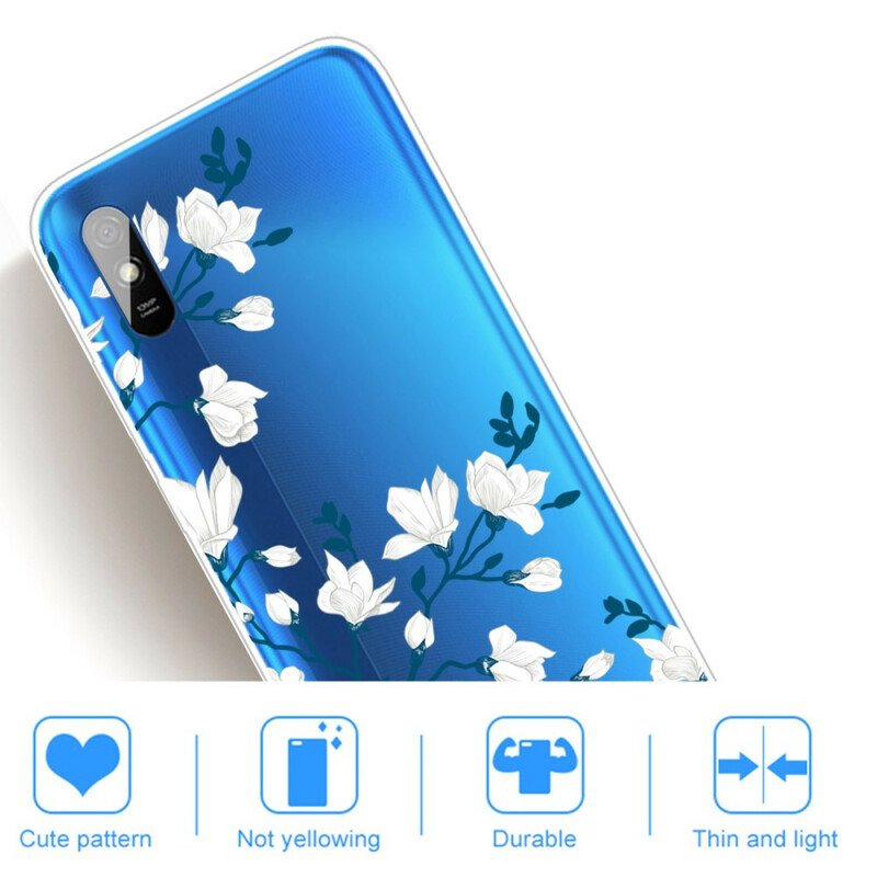 Skal Xiaomi Redmi 9A Vita Blommor