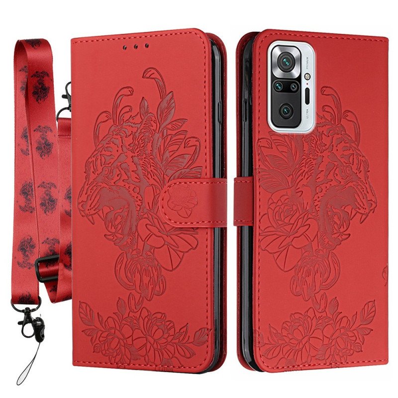 Fodral Xiaomi Redmi Note 10 Pro Med Kedjar Barock Strappy Tiger