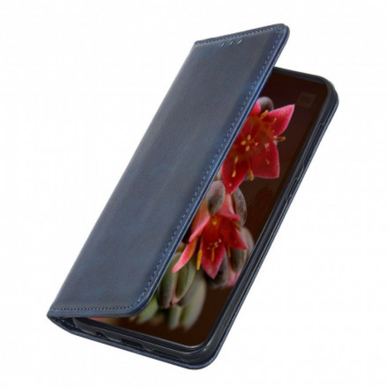 Folio-fodral Xiaomi Redmi Note 10 Pro Läderfodral Litchi Split Läder