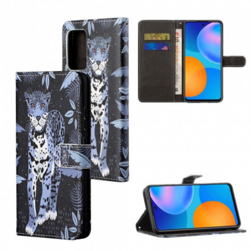 Folio-fodral Xiaomi Redmi Note 10 Pro Med Kedjar Strappy Leopard