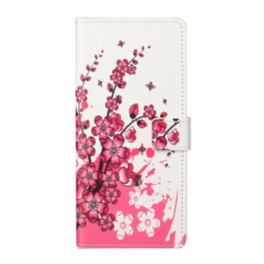 Folio-fodral Xiaomi Redmi Note 10 Pro Tropiska Blommor