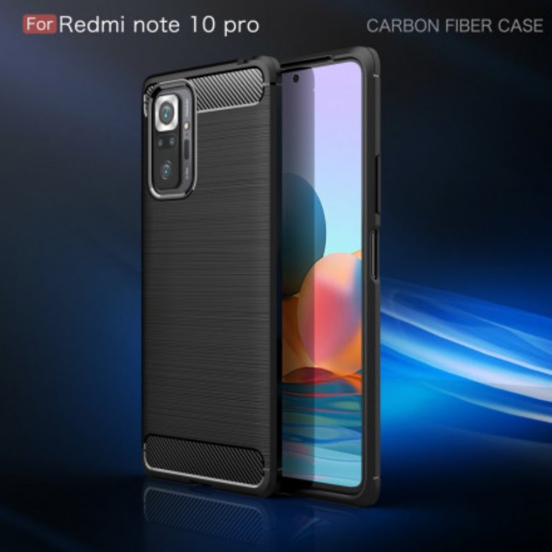 Mobilskal Xiaomi Redmi Note 10 Pro Borstad Kolfiber