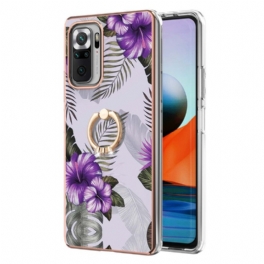 Mobilskal Xiaomi Redmi Note 10 Pro Ring-bracket Blommor