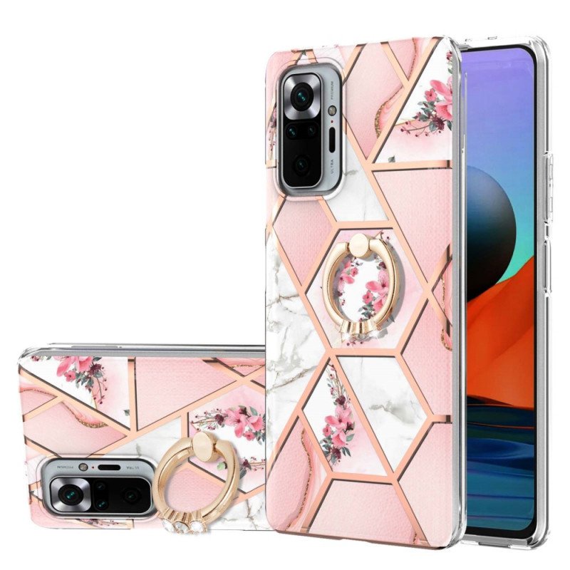 Mobilskal Xiaomi Redmi Note 10 Pro Ring-bracket Blommor