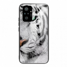 Mobilskal Xiaomi Redmi Note 10 Pro Tiger Härdat Glas