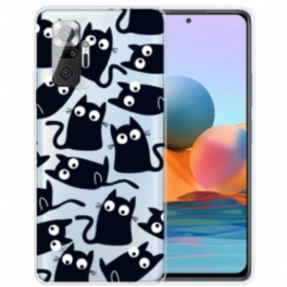 Skal Xiaomi Redmi Note 10 Pro Flera Svarta Katter