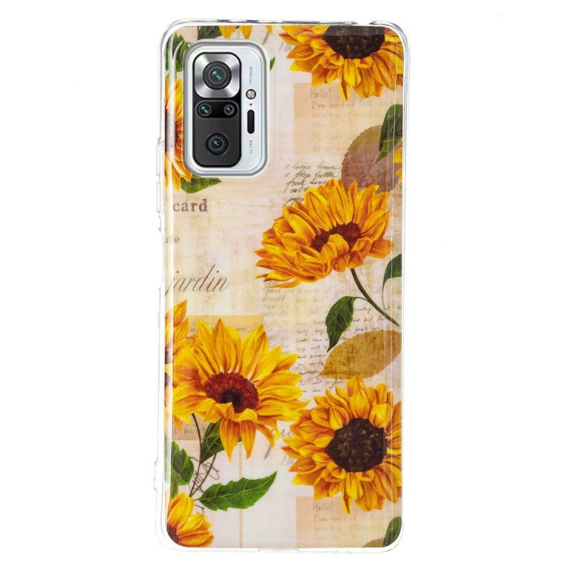 Skal Xiaomi Redmi Note 10 Pro Fluorescerande Flower Series