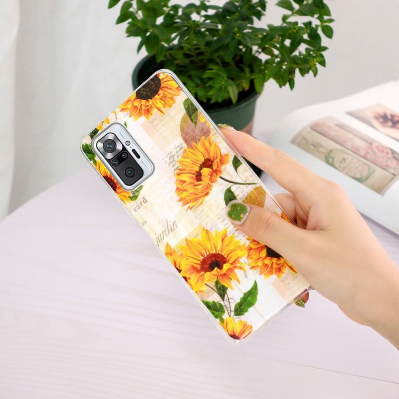 Skal Xiaomi Redmi Note 10 Pro Fluorescerande Flower Series