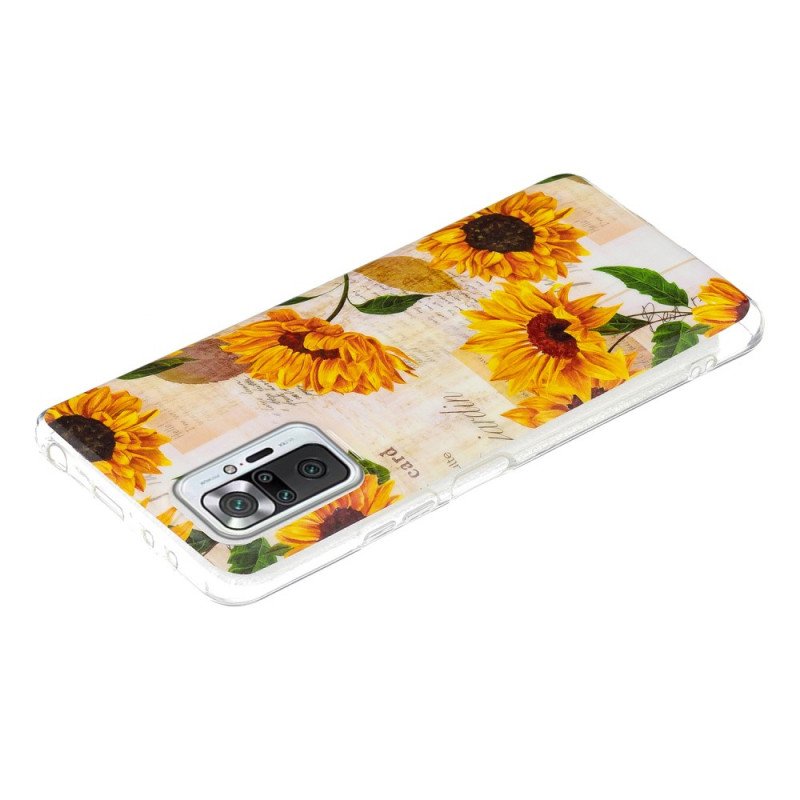 Skal Xiaomi Redmi Note 10 Pro Fluorescerande Flower Series