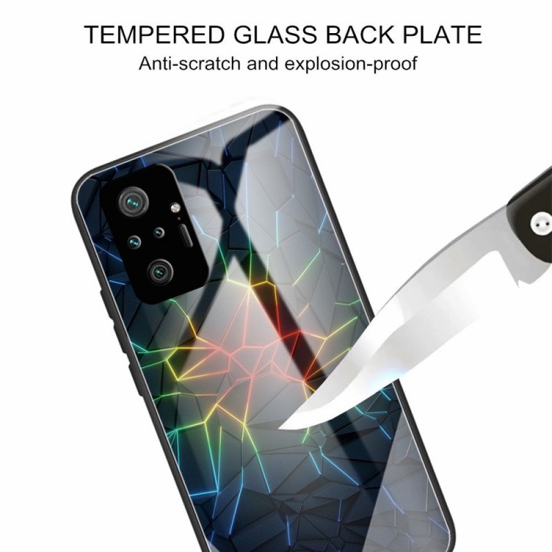 Skal Xiaomi Redmi Note 10 Pro Geometri Härdat Glas