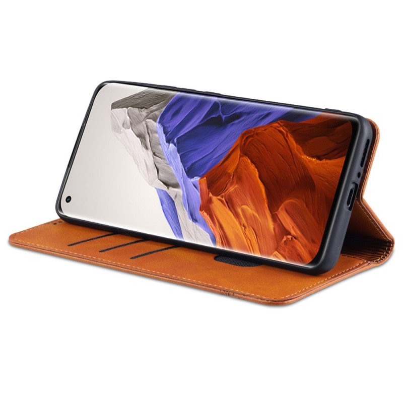 Folio-fodral Xiaomi Mi 11 Pro Läderfodral Azns Läder Styling