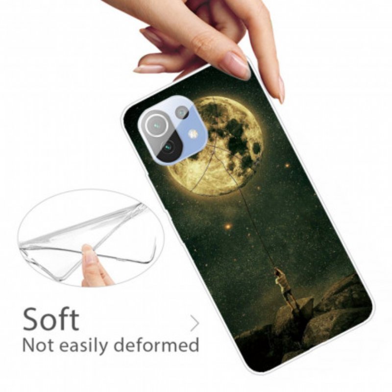 Skal Xiaomi Mi 11 Pro Flexibel Moon Man