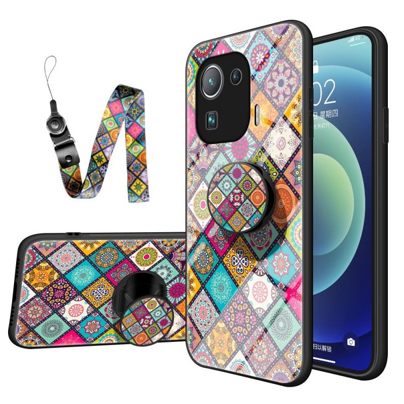 Skal Xiaomi Mi 11 Pro Patchwork Magnetisk Hållare