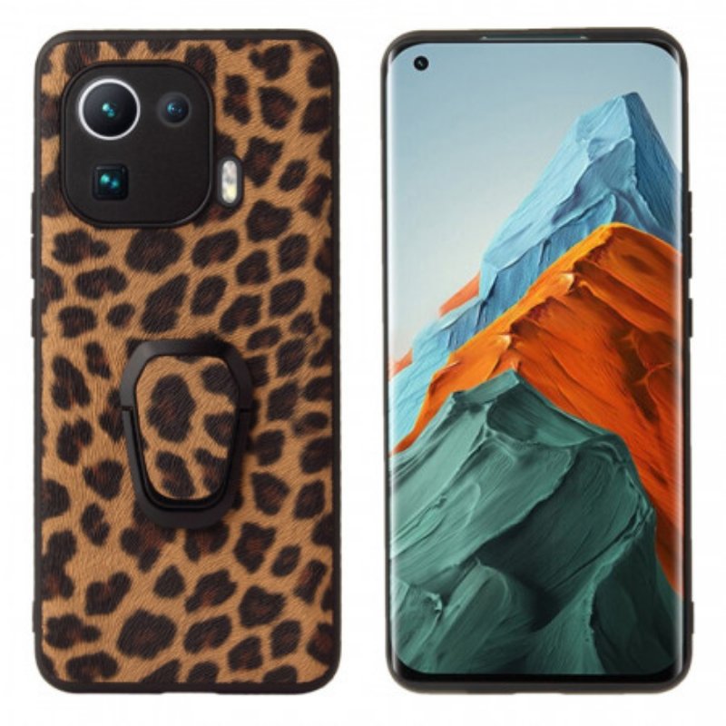 Skal Xiaomi Mi 11 Pro Ringstöd I Leopardstil