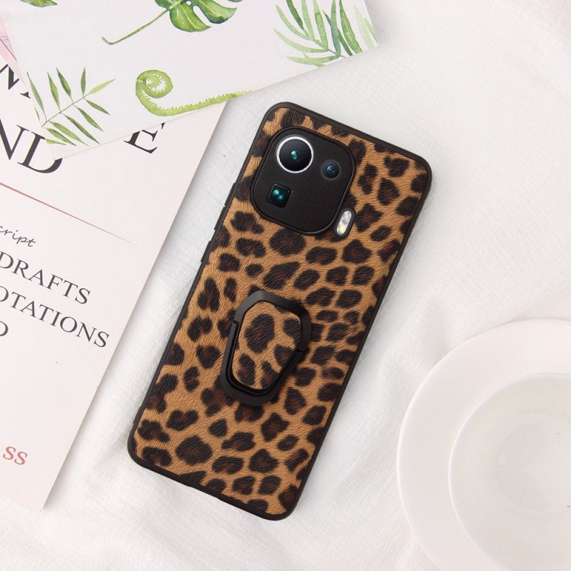 Skal Xiaomi Mi 11 Pro Ringstöd I Leopardstil