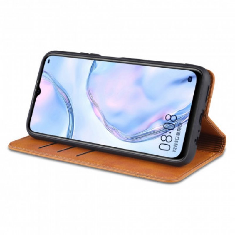 Folio-fodral Vivo Y72 5G Läderfodral Azns Läder Styling