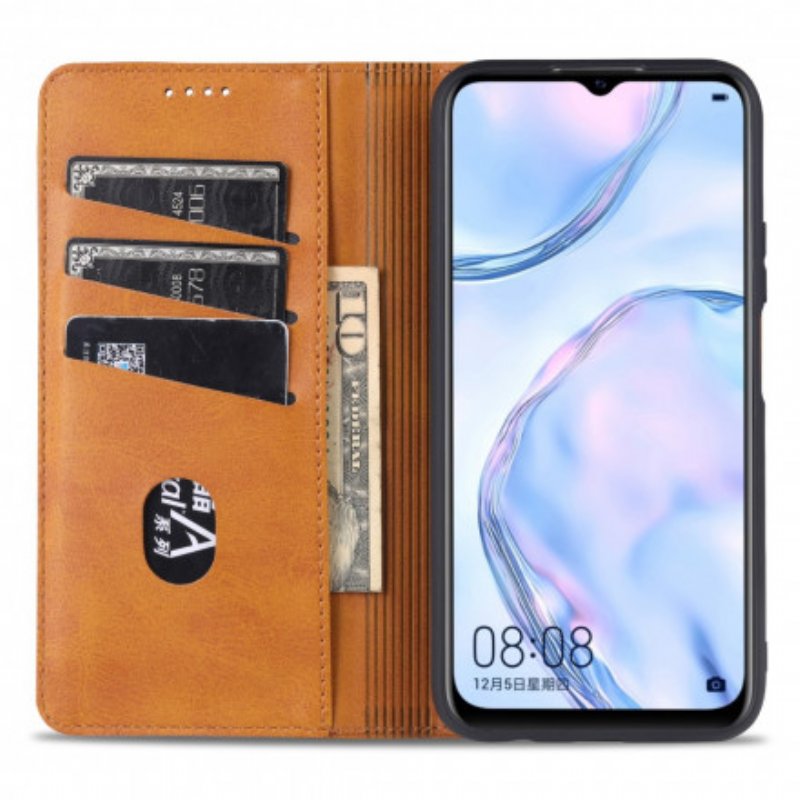 Folio-fodral Vivo Y72 5G Läderfodral Azns Läder Styling