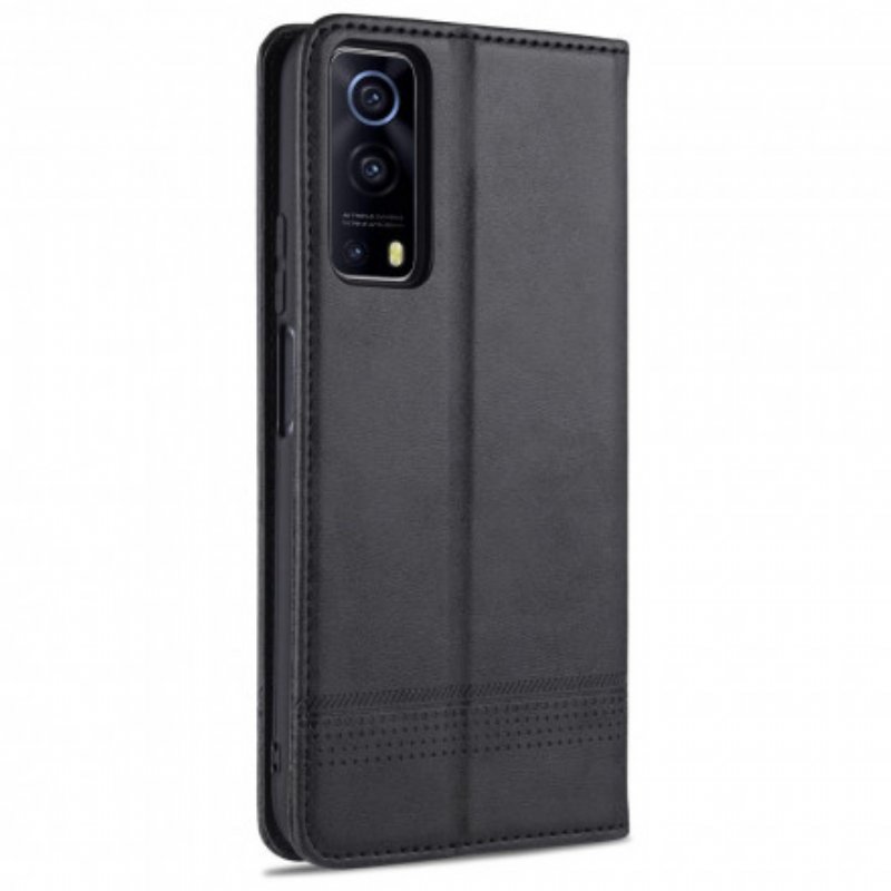 Folio-fodral Vivo Y72 5G Läderfodral Azns Läder Styling