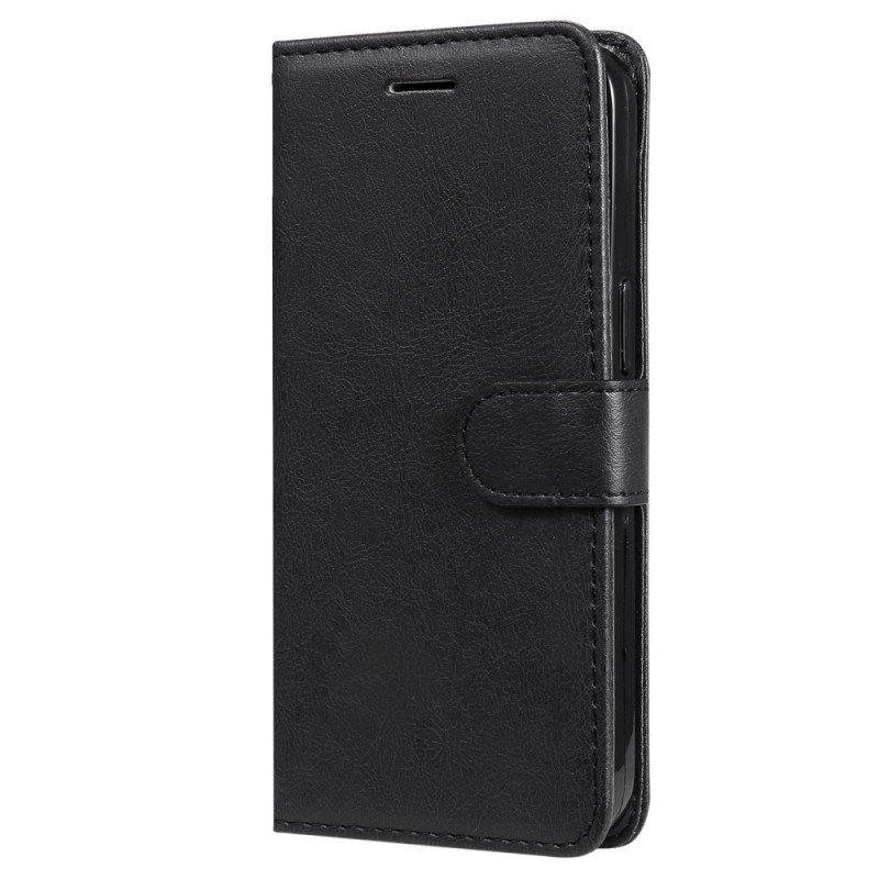 Folio-fodral OnePlus 10 Pro 5G Med Kedjar Strappy Plain Leather Style